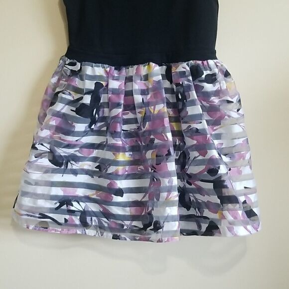 Brat Star Black Multicolored Dress Sz Large - Picture 5 of 8